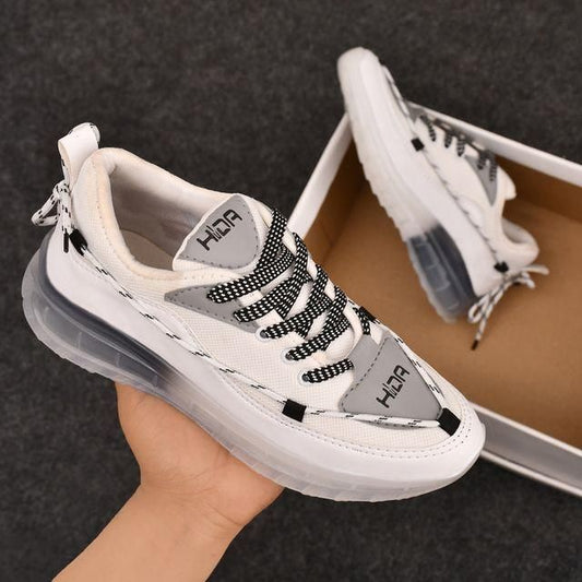 Men's Color Block Lace Up Casual Shoes